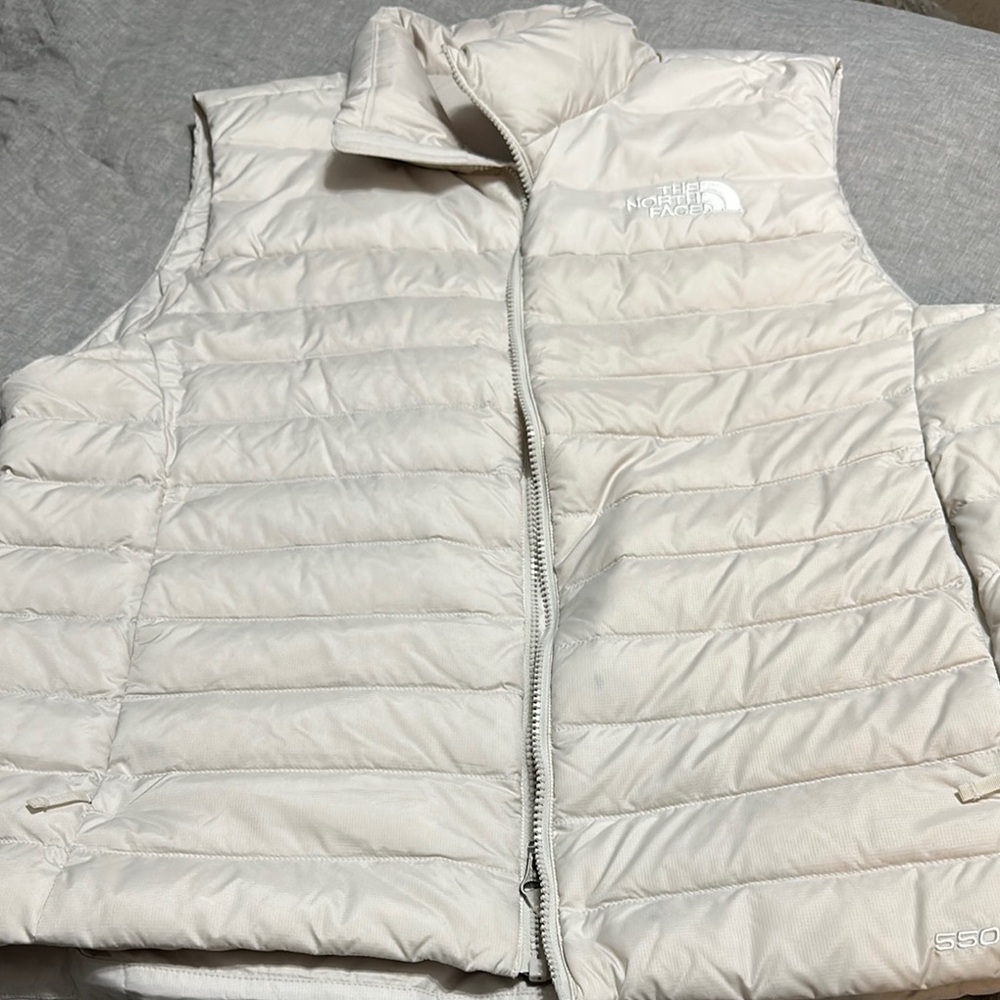 The North Face Off-White Puffer Vest